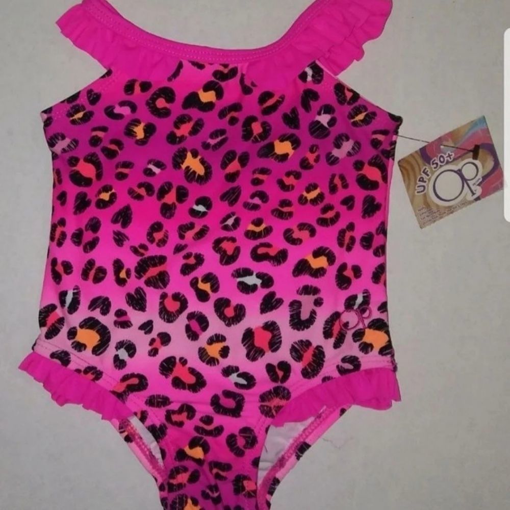 New 12 month pink leopard swimsuit!